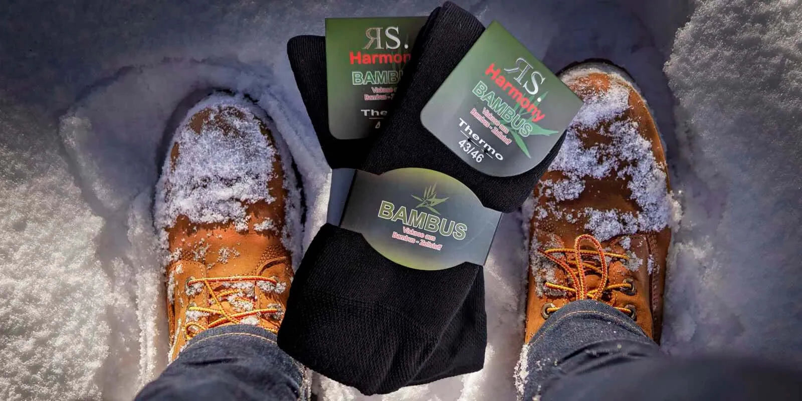 Chaussettes chaudes thermo avec 100% de bouclettes pour être au chaud dans les chaussures d'hiver