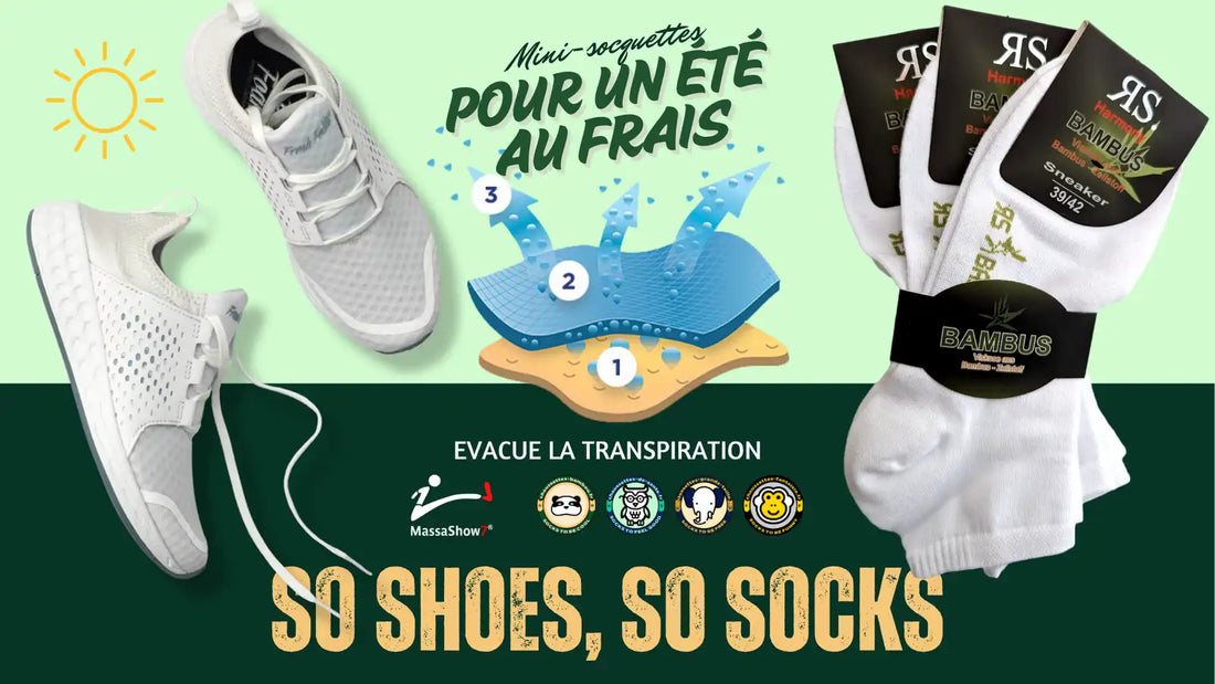 Des mini socquettes pour protéger les pieds de la transpiration et des mauvaises odeurs