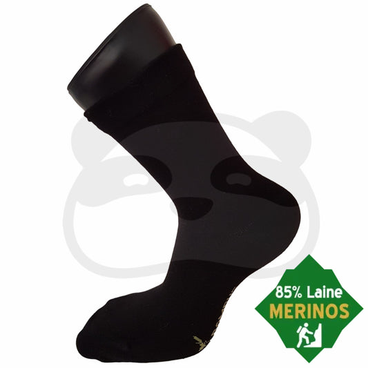 Chaussette Avec Bande Confort Extra Large 35/38 / Noir Chaussettes