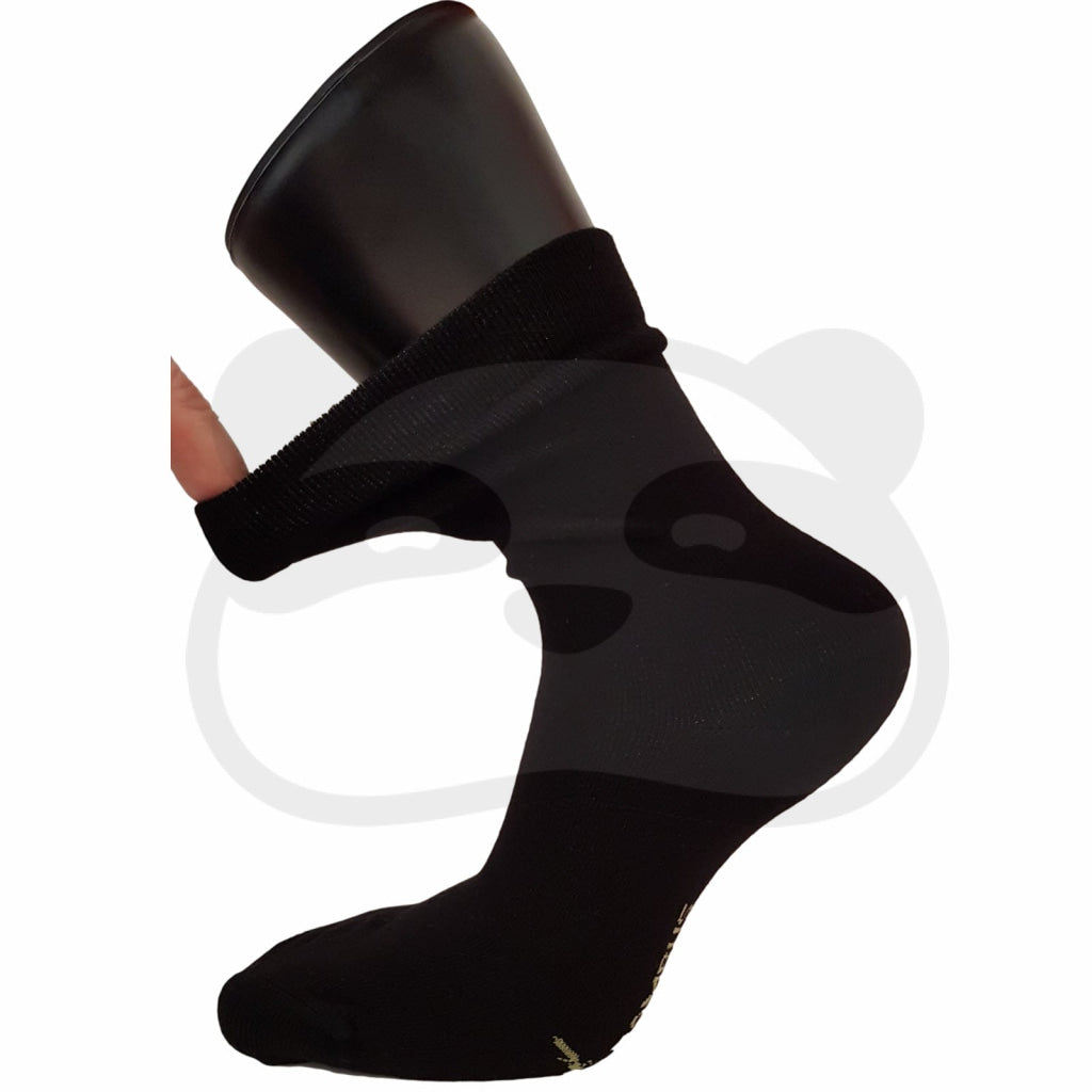 Chaussettes extra larges bambou pour diabétiques, sans élastiques, confort optimal pour mollets forts.