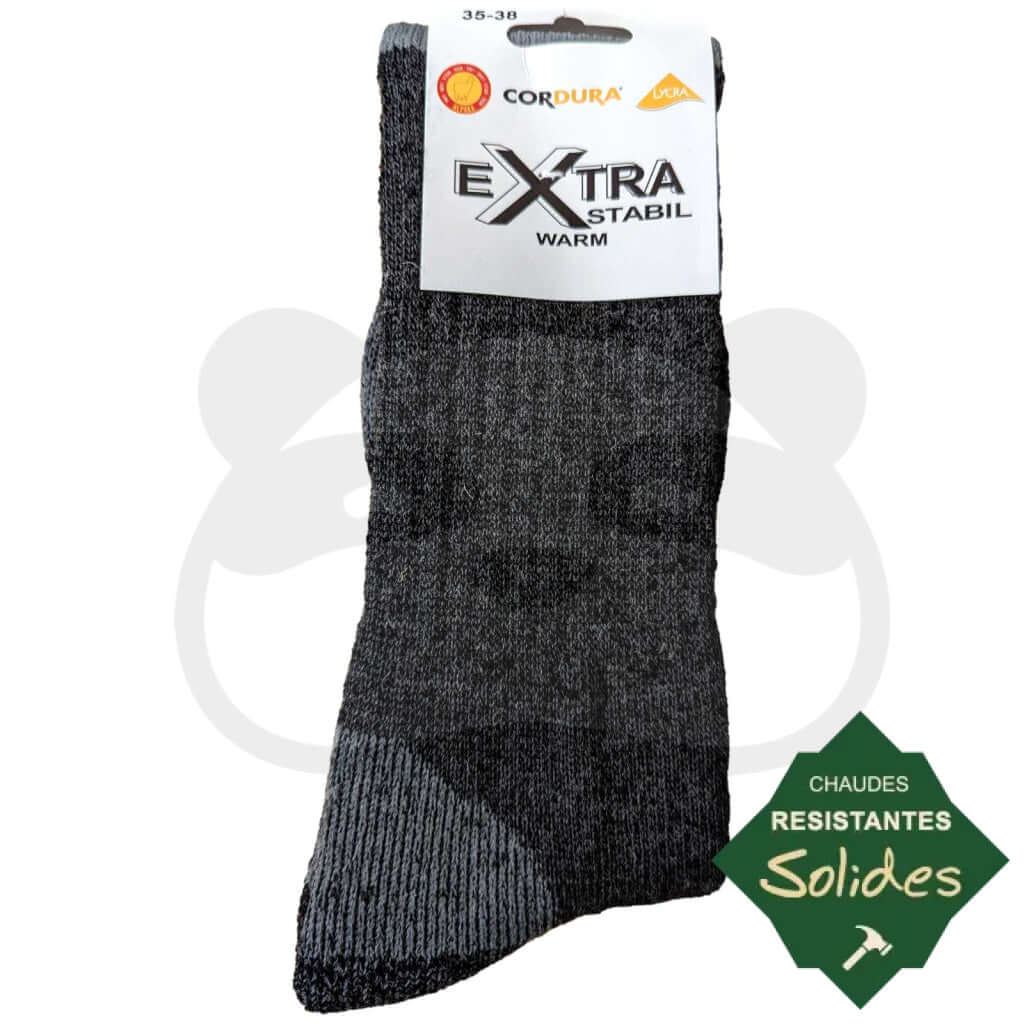 Chaussettes Résistantes Laine alpaga Et Cordura® 35/38 / Anthracite
