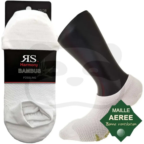Chaussettes Invisibles en Bambou - 3 Paires Maille Aérée pour homme et femme, légères et respirantes.