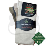 Chaussettes Non Comprimantes Bambou Homme Femme - 3 Paires - Vignette | chaussettes-bambou.fr