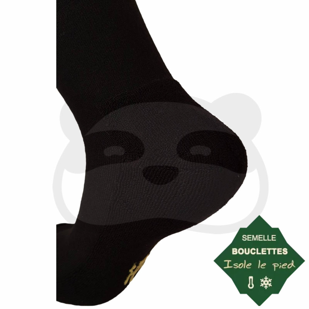 Intérieur De La Chaussette Avec Bouclettes Sur Toute La Semelle