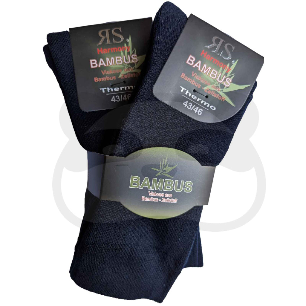 Chaussettes toute bouclette Bambou - 2 Paires, confort thermique, douce et sans élastique, idéales pour pieds sensibles.