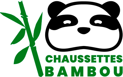 Panda et feuilles de bambou pour le logo du site de vente en ligne de chaussettes