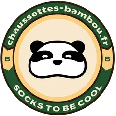 Logo panda officiel chaussettes bambou